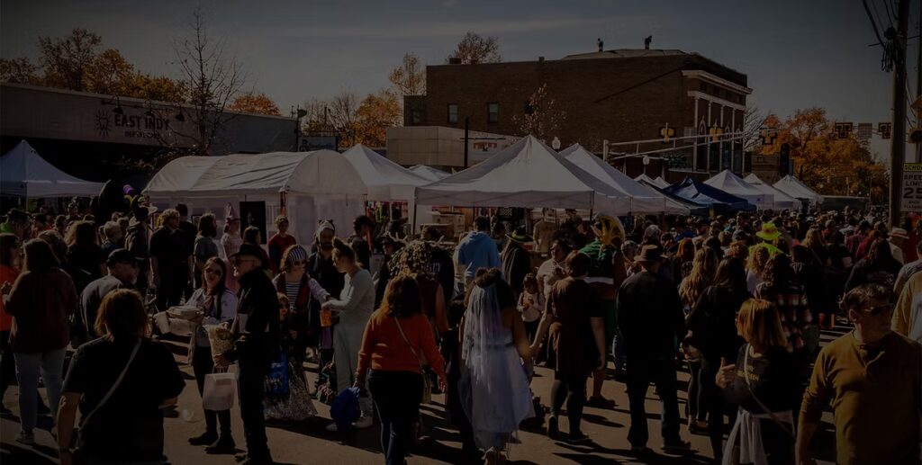 Street fair at the Historic Irvington Halloween